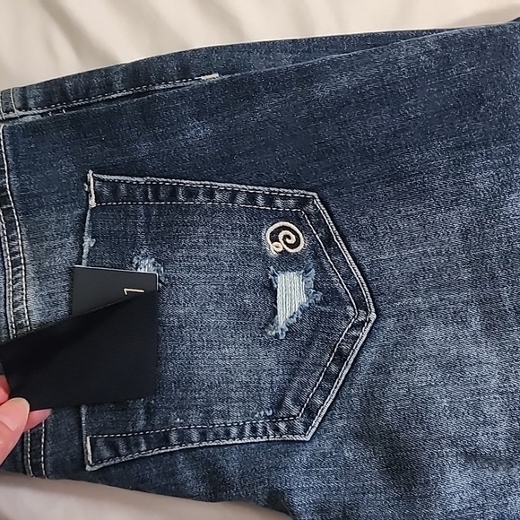 indigo rein distressed  womens jrs denim jean mid rise shor… - Picture 6 of 6